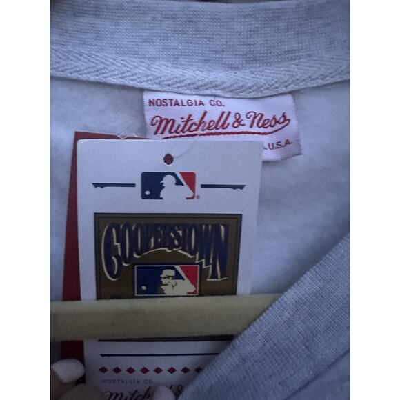 Mitchell And Ness Los Angeles Dodgers Men’s Crewneck Sweatshirt Retro Sz M Grey - Picture 5 of 10
